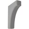 Ekena Millwork 1 3/4"W x 6"D x 8"H Clarksville Wood Vintage Decor Bracket, Pebble Grey BKTWD02X06X08CVPG - alternate 1